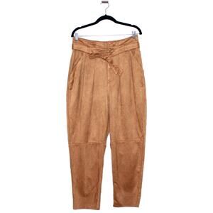 Free People Nightfall Vegan-Suede Pants Size 12 NWT